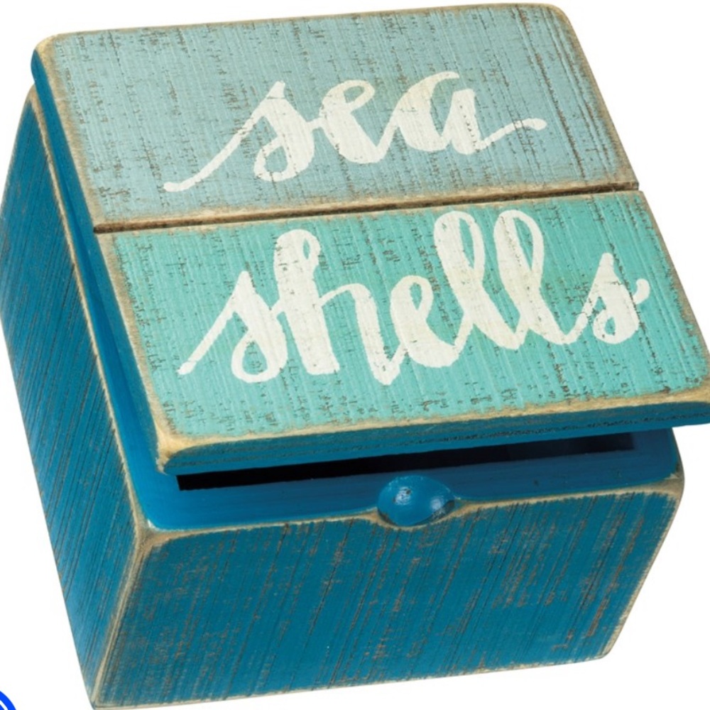 Sea Shells Slat Hinged Box